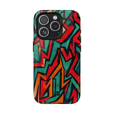 Jagged Teal Static · Tough+ Magsafe