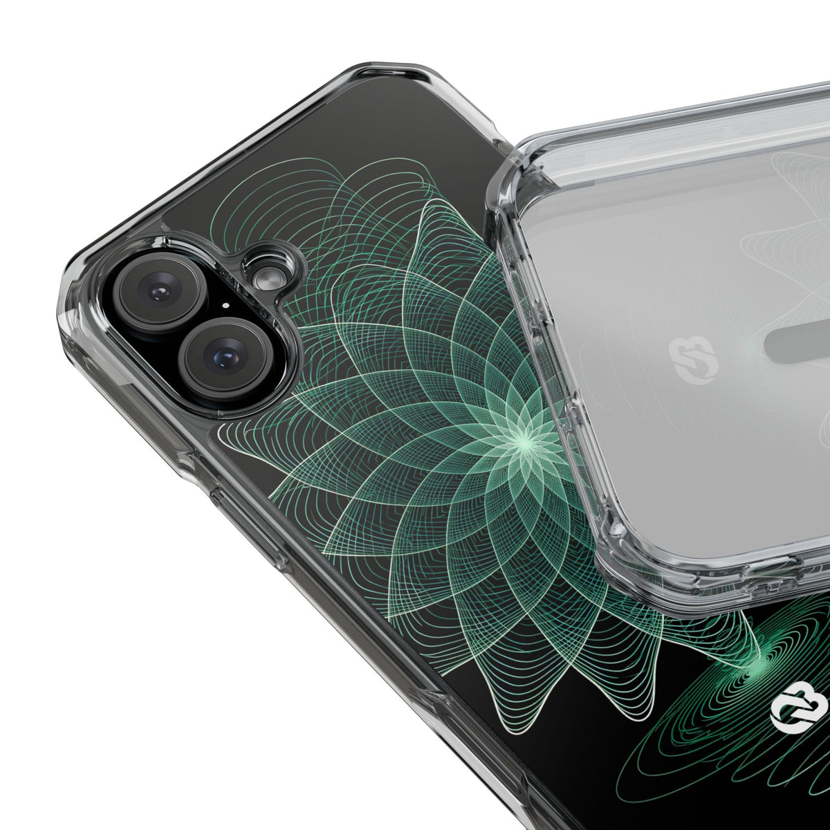 Verdant Harmonic Bloom · Impact Magnetic Phone Case for iPhone ·  Black