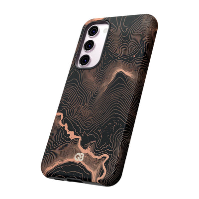 Mesa Elevation Contour · Tough Phone Case for Samsung · Black
