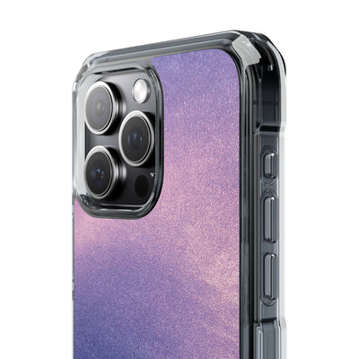 Ethereal Violet Glow · Clear Impact Magnetic Phone Case for iPhone · Purple
