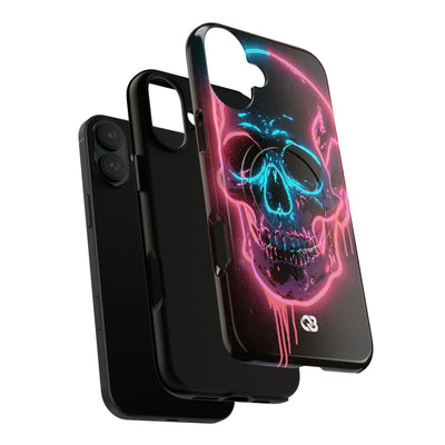 Neon Drip Skull · Tough 2.0 Magnetic Phone Case for iPhone · Black