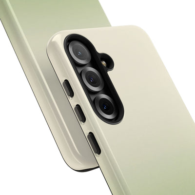 Green Tough Phone Case for Samsung - Bone Sage Fade