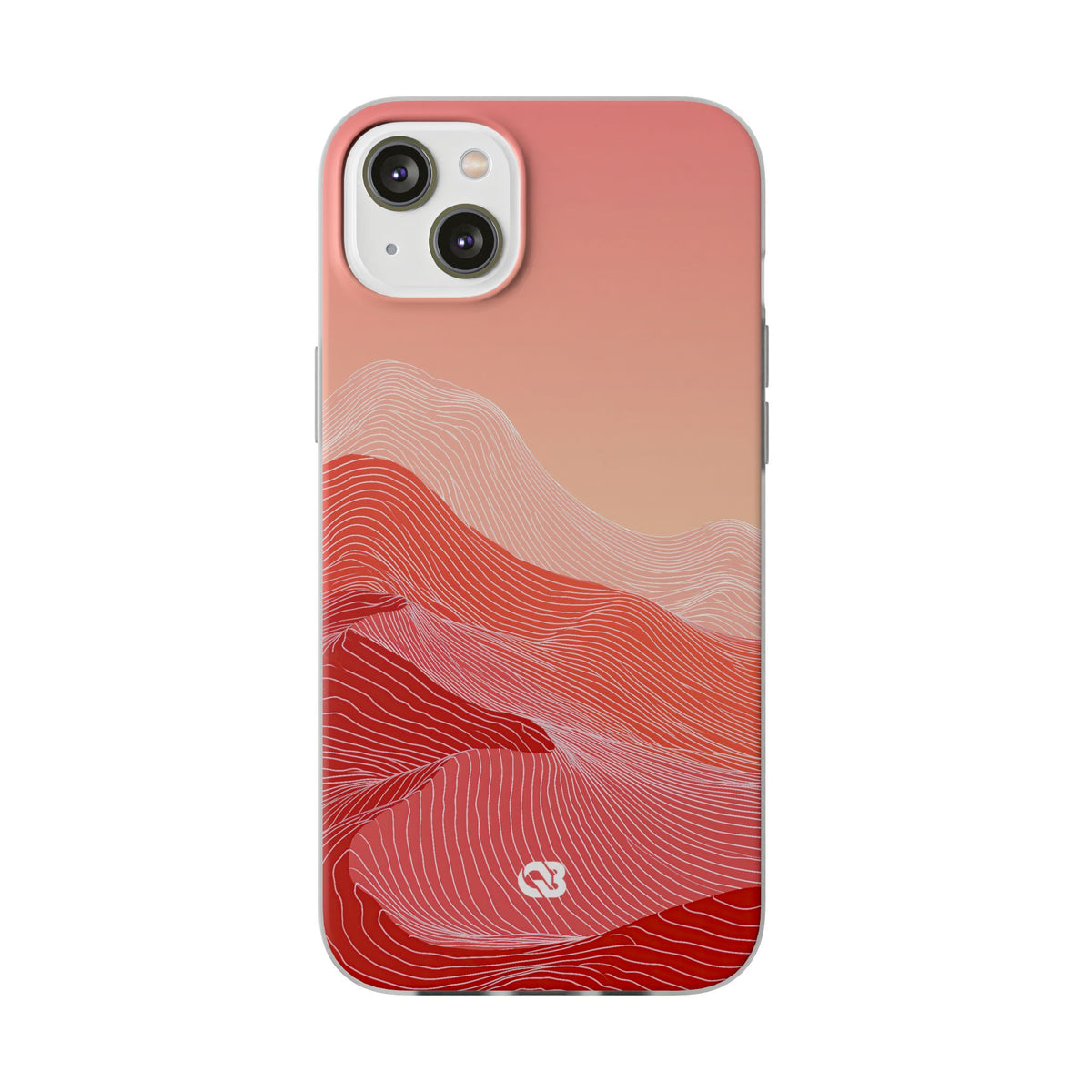 Coral Ridge Contours · Lite Phone Case for iPhone ·  Red