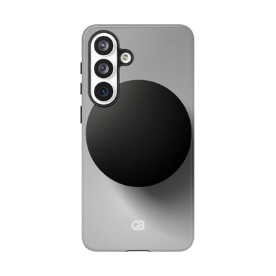 Grey Tough Phone Case for Samsung - Matte Onyx Sphere