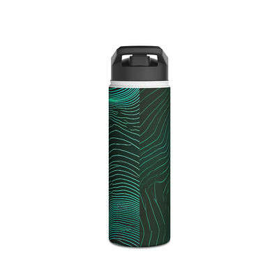 Emerald Topo Ridge · Insulated Water Bottle · Green