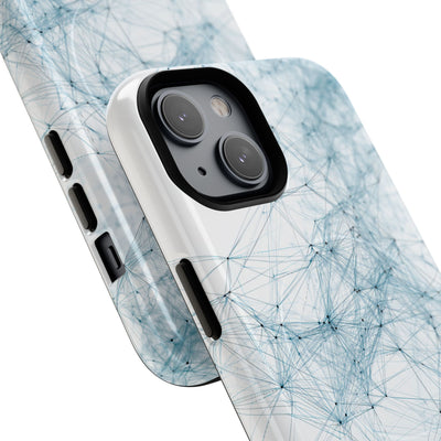 Blue Tough 2.0 Magsafe Phone Case for iPhone - Glacial Neural Web
