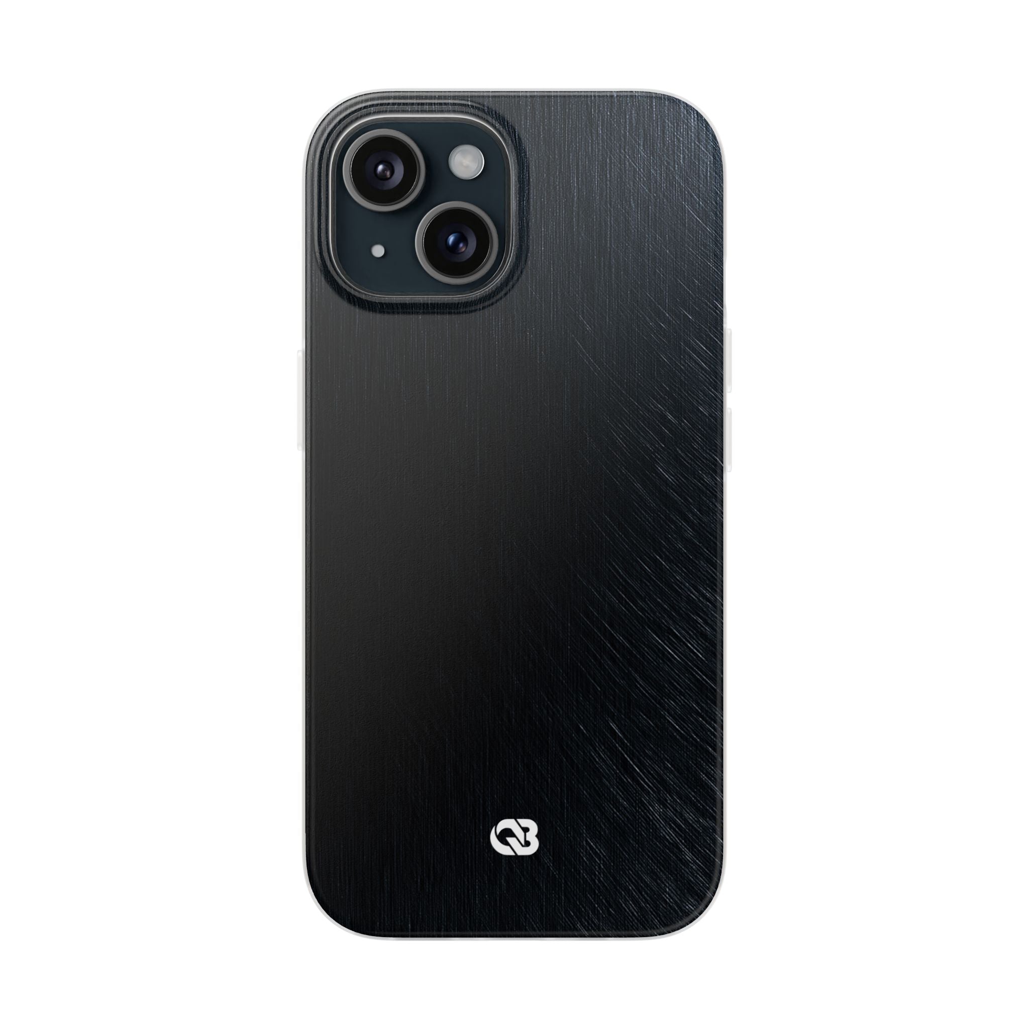 Black Lite Phone Case for iPhone - Midnight Brushed Grain