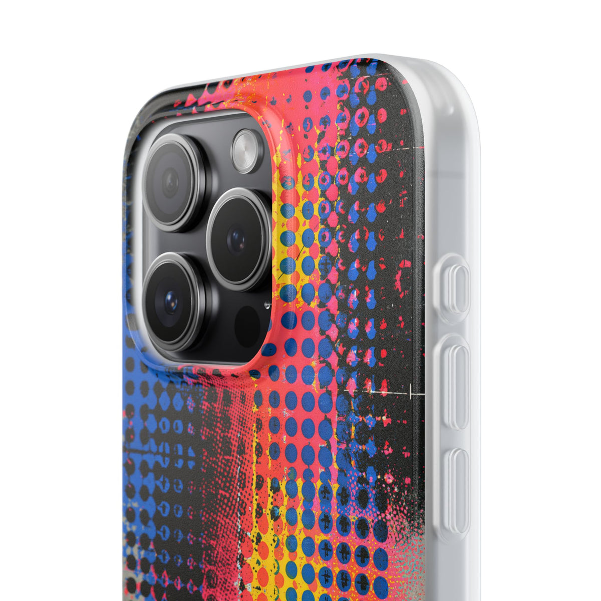 Chromatic Halftone Grid · Lite Phone Case for iPhone ·  Blue