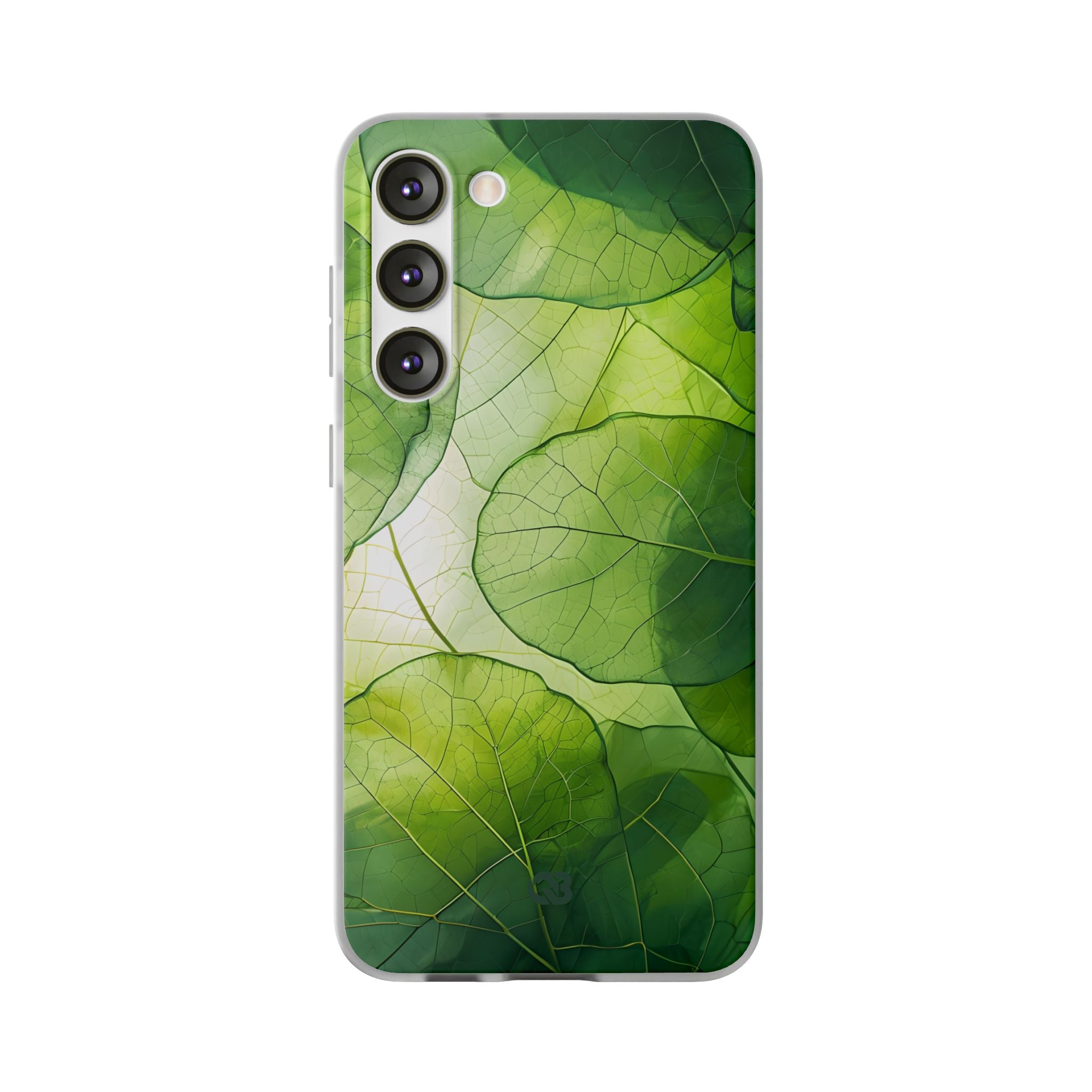 Emerald Leaf Veins · Soft Phone Case for Samsung