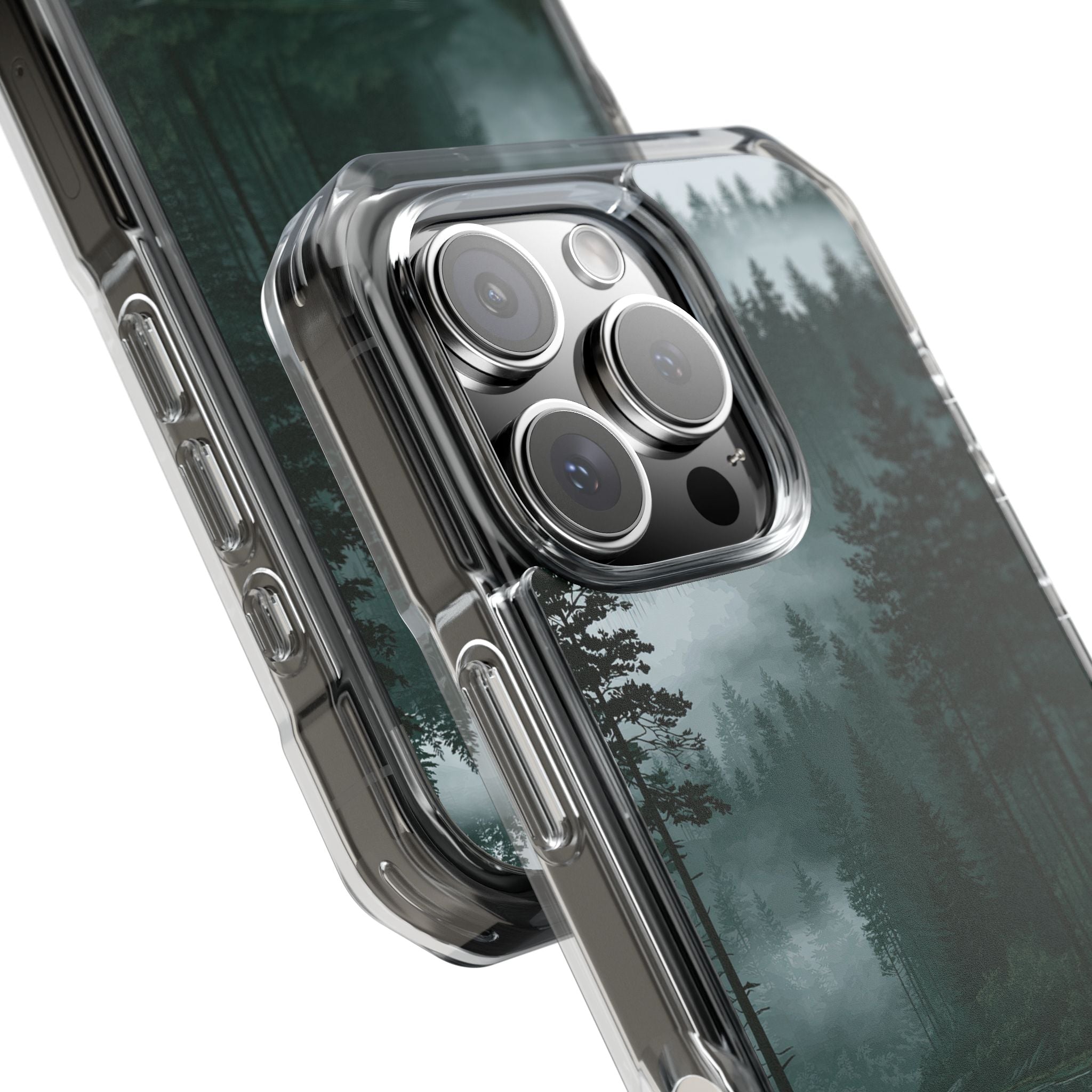 Green Impact MagSafe Phone Case for iPhone - Misty Evergreen Mirror