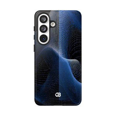 Blue Tough Phone Case for Samsung - Electric Blue Flux