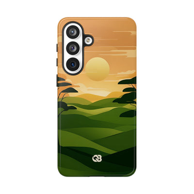 Verdant Horizon Sun · Tough Coque de téléphone pour Samsung