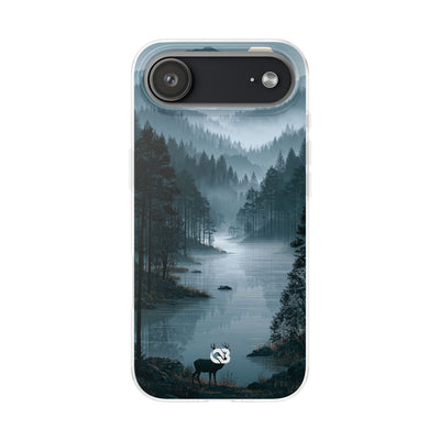 Silent Nordic Fjord · Lite Phone Case for iPhone ·  Blue