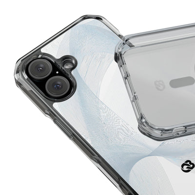 White Impact MagSafe Phone Case for iPhone - Arctic Line Current