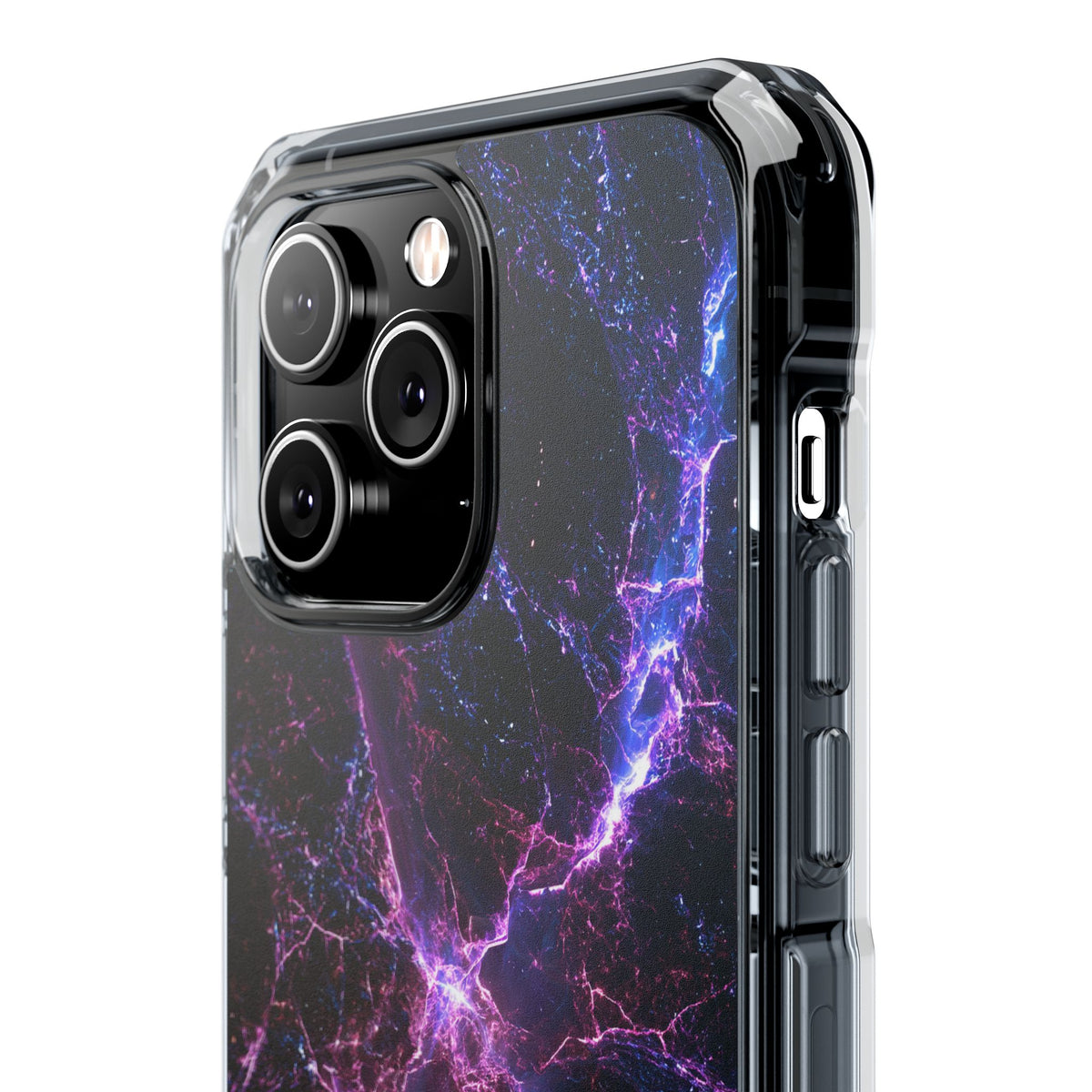 Neural Singularity · Clear Impact Magnetic Phone Case for iPhone · Black