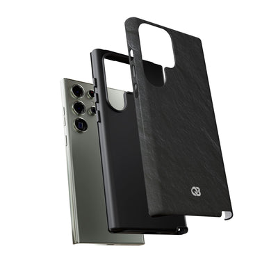 Black Tough Phone Case for Samsung - Raw Obsidian Slate
