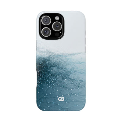 Teal Tough Phone Case for iPhone - Arctic Pulse Mesh