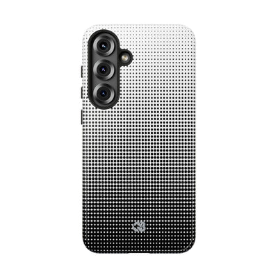 Black Tough Phone Case for Samsung - Obsidian Halftone Flux