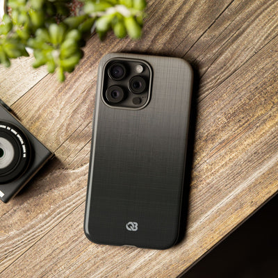 Grey Tough Phone Case for iPhone - Faded Sand Mesh