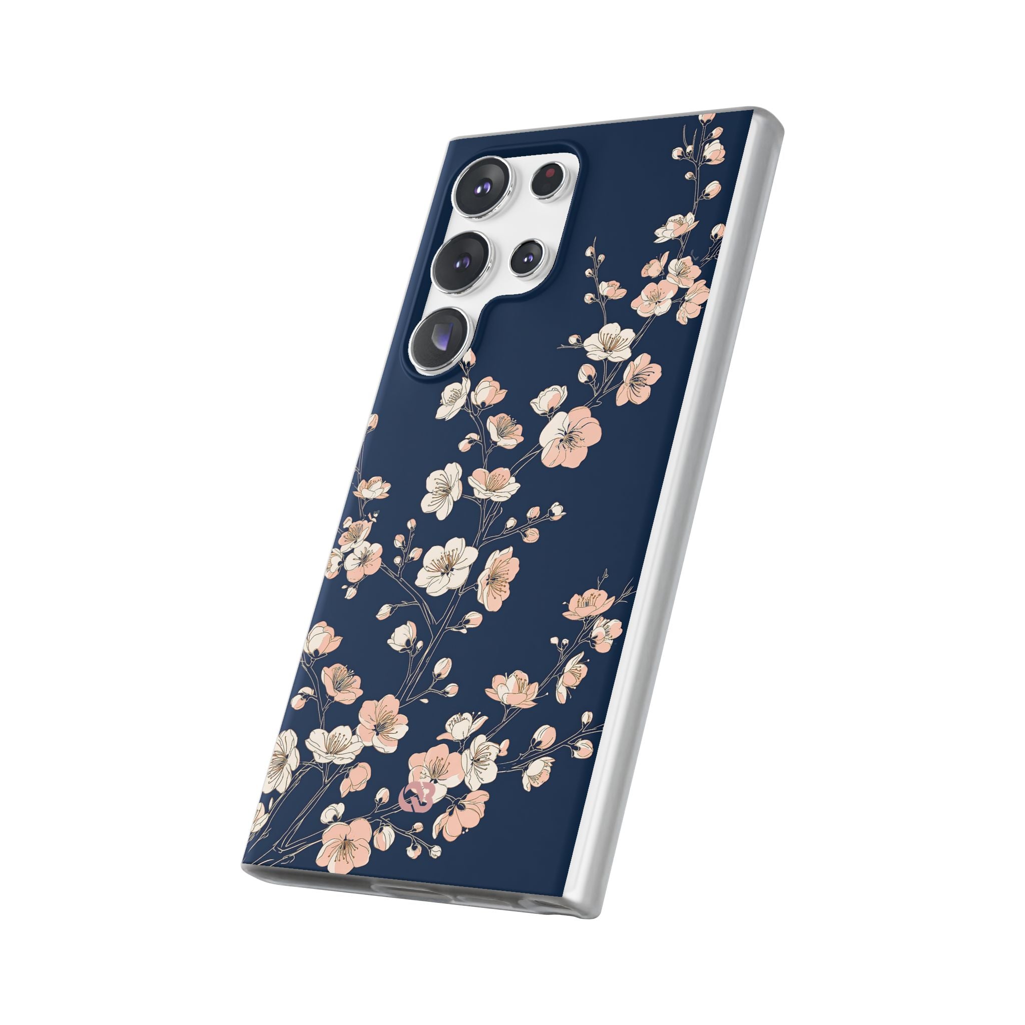 Blue Lite Phone Case for Samsung - Midnight Peach Sakura