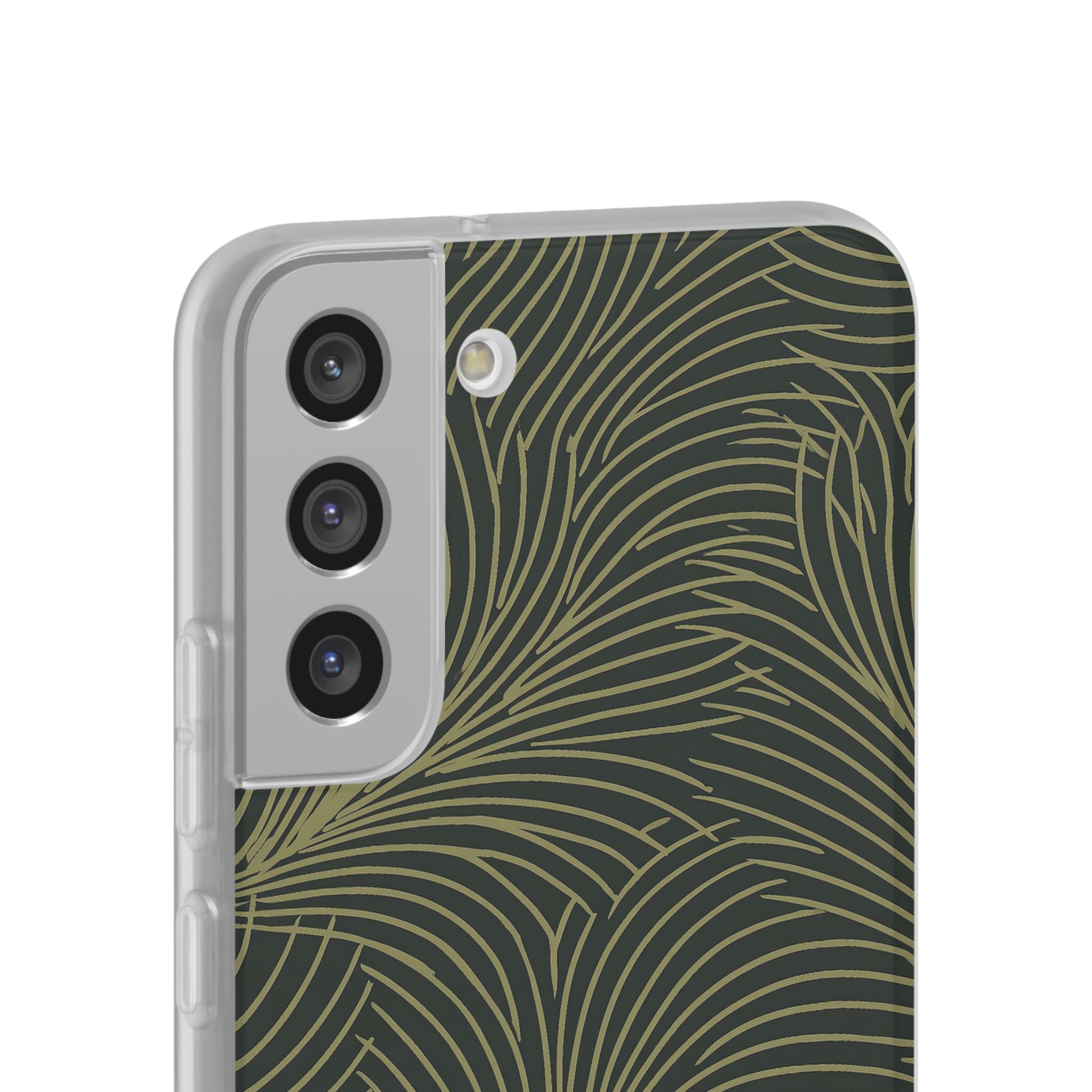 Green Lite Phone Case for Samsung - Dark Olive Plume