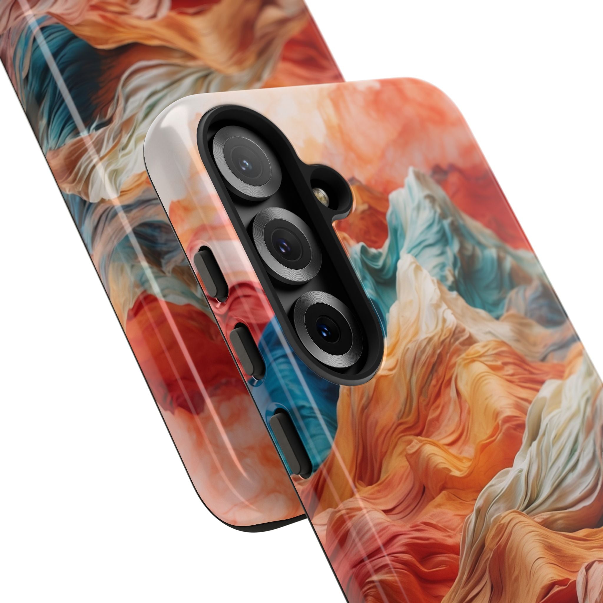 Fabric Peaks Cream Samsung S25 Plus Case - Tough