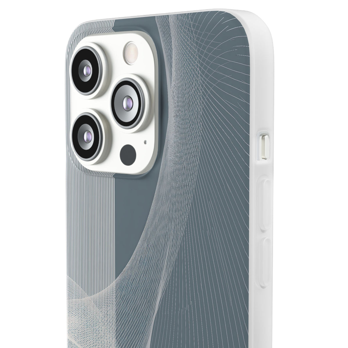 Slate Contour Drift · Lite Phone Case for iPhone ·  Grey