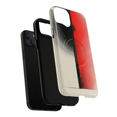 Red Tough 2.0 Magsafe Phone Case for iPhone - Split Signal Red