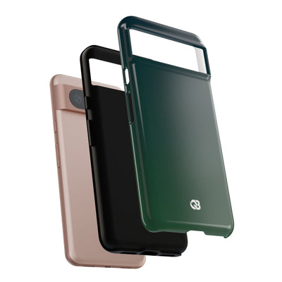 Green Tough Phone Case for Google Pixel - Midnight Pine Horizon