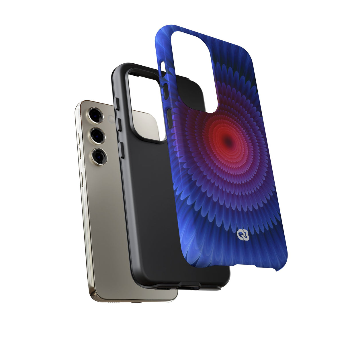 Radial Spectrum Bloom · Tough Phone Case for Samsung · Blue