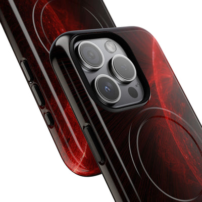 Red Tough 2.0 Magsafe Phone Case for iPhone - Solar Crimson Flare