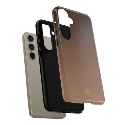 Brown Tough Phone Case for Samsung - Smoked Caramel Fade