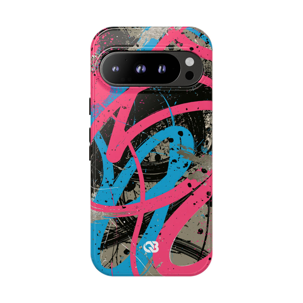 Cyber Splatter Flow · Tough Phone Case for Pixel ·  Pink