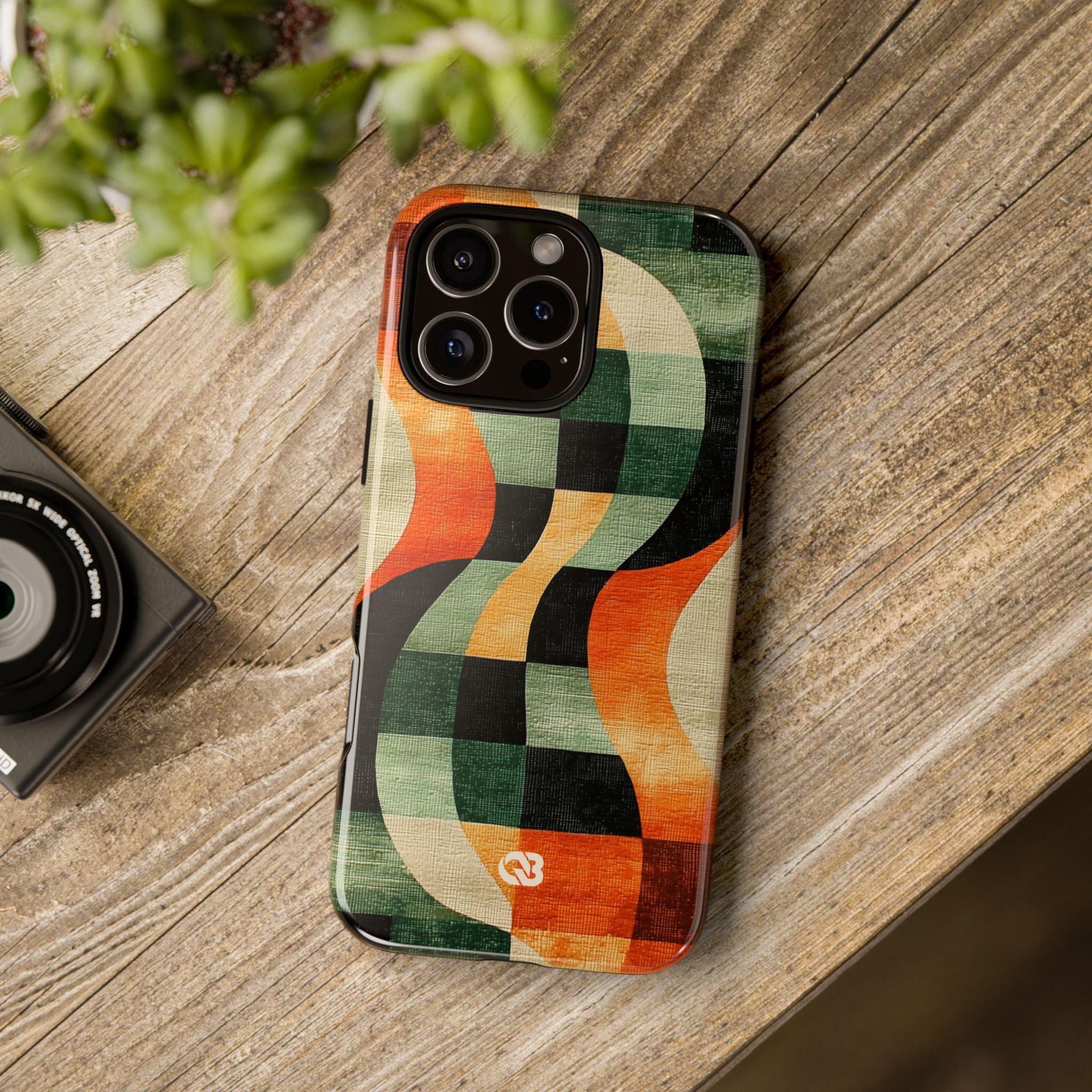 Burnt Orange Curve · Tough Etui na telefon dla iPhone