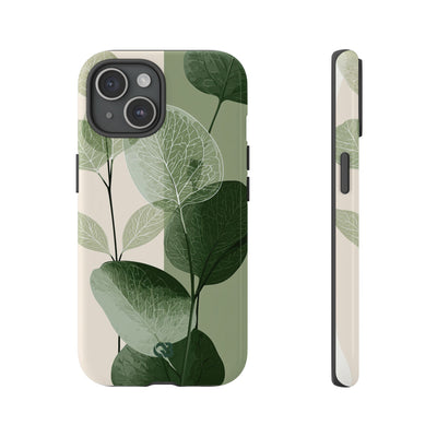 Layered Eucalyptus Study · Tough Phone Case for iPhone · Green