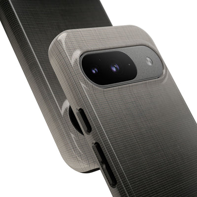 Grey Tough Phone Case for Google Pixel - Faded Sand Mesh