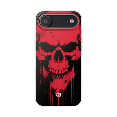 Crimson Street Skull · Soft Custodia per iPhone