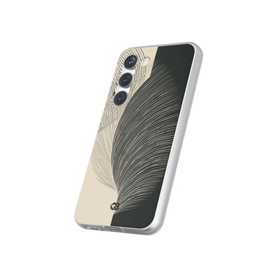 Beige Lite Phone Case for Samsung - Obsidian Cream Plume