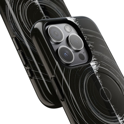 Black Tough 2.0 Magsafe Phone Case for iPhone - Obsidian Orbital Signal