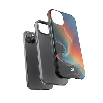 Prismatic Aura Shift · Tough Phone Case for iPhone · Blue