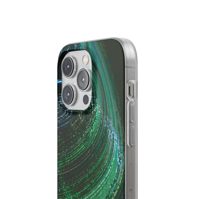 Orbital Data Stream · Lite Phone Case for iPhone ·  Green