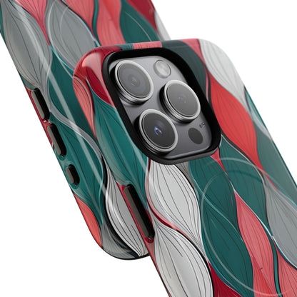 Leaf Cascade Teal iPhone 15 Pro Case - Tough+