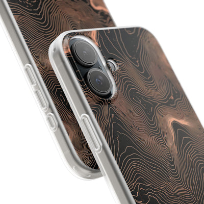 Mesa Elevation Contour · Lite Phone Case for iPhone ·  Black
