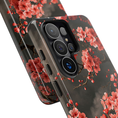 Dark Sakura Nocturne · Tough Phone Case for Samsung · Black