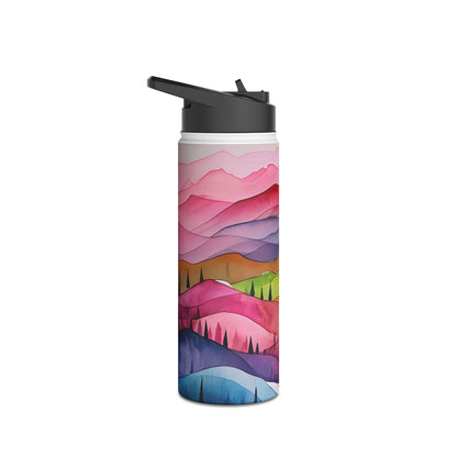 White Pathway - Stainless Steel Water Bottle