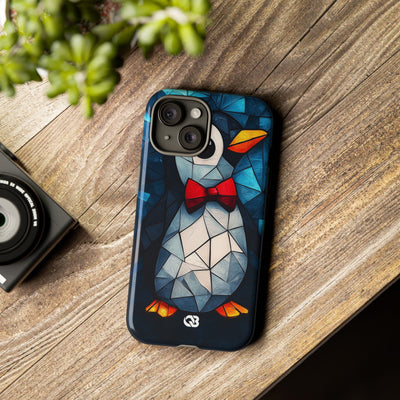Mosaic Bowtie Penguin · Tough Phone Case for iPhone