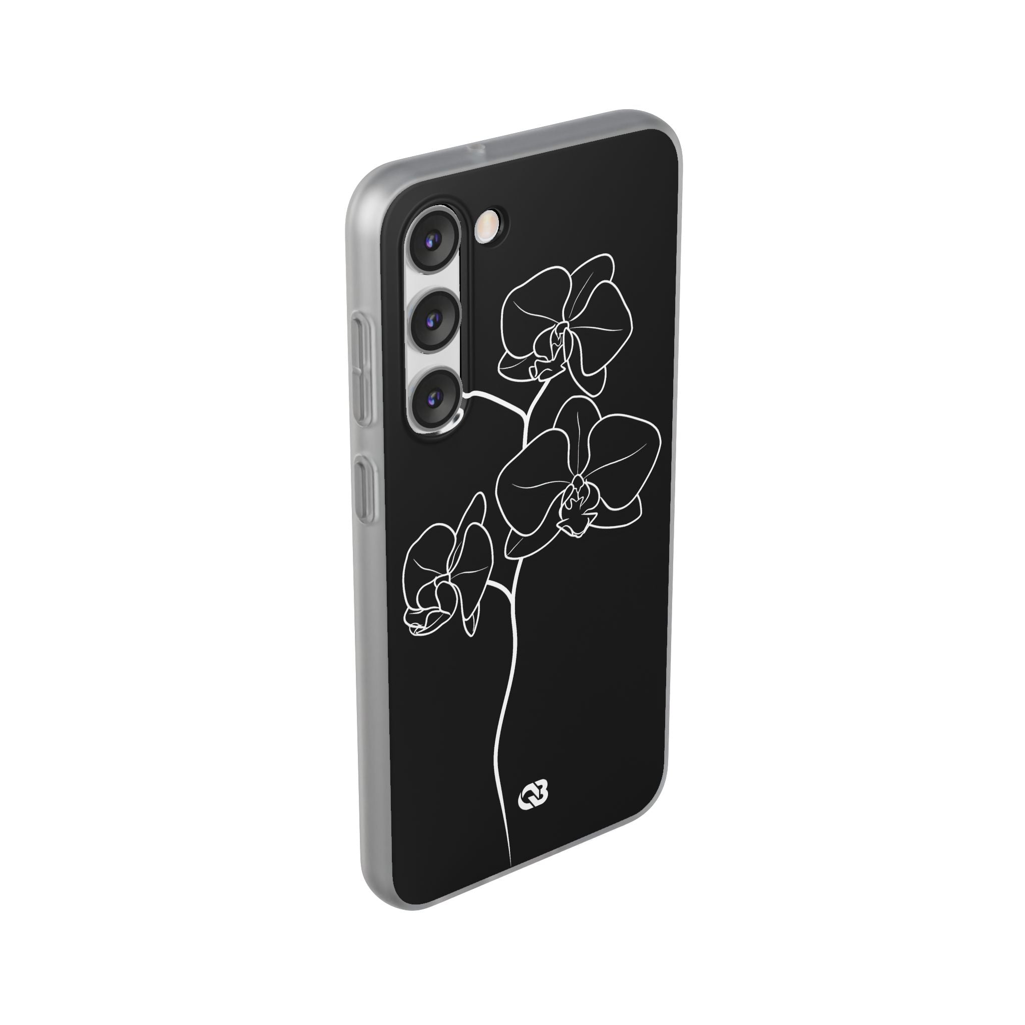 Black Lite Phone Case for Samsung - Noir Alabaster Orchid