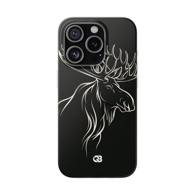 Nordic Moose Contour · Lite Phone Case for iPhone ·  Black