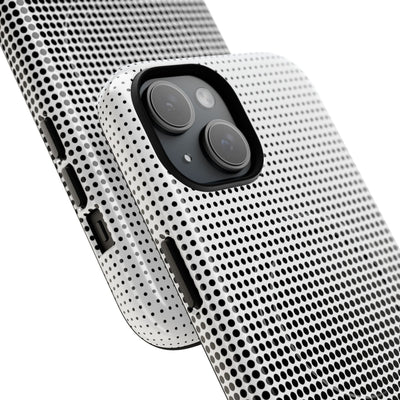 Black Tough 2.0 Magsafe Phone Case for iPhone - Obsidian Halftone Flux