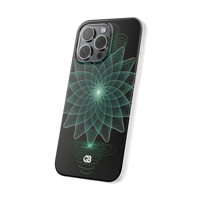 Verdant Harmonic Bloom · Lite Phone Case for iPhone ·  Black